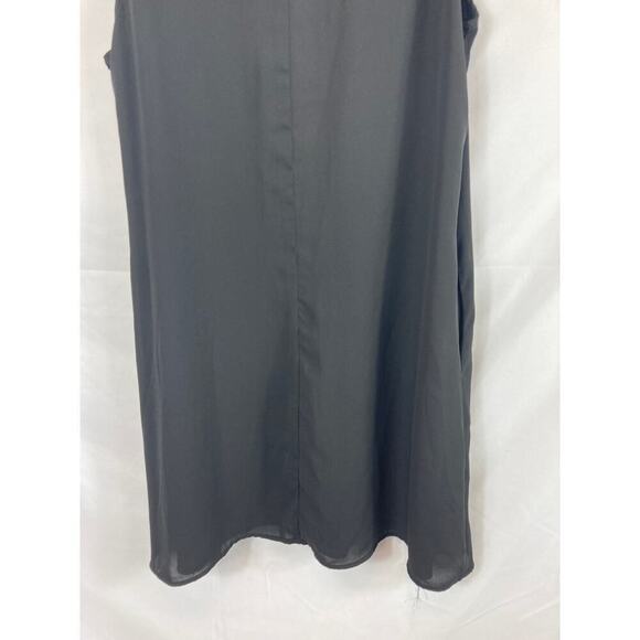 Dr2 Crochet Top Chiffon Dress Black Size Small - Picture 8 of 8